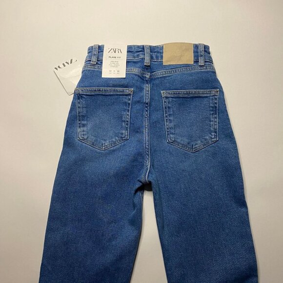 ZARA NWT Flare Fit High Rise Flare Leg Full Length Size 32 (US 0) - Picture 3 of 6